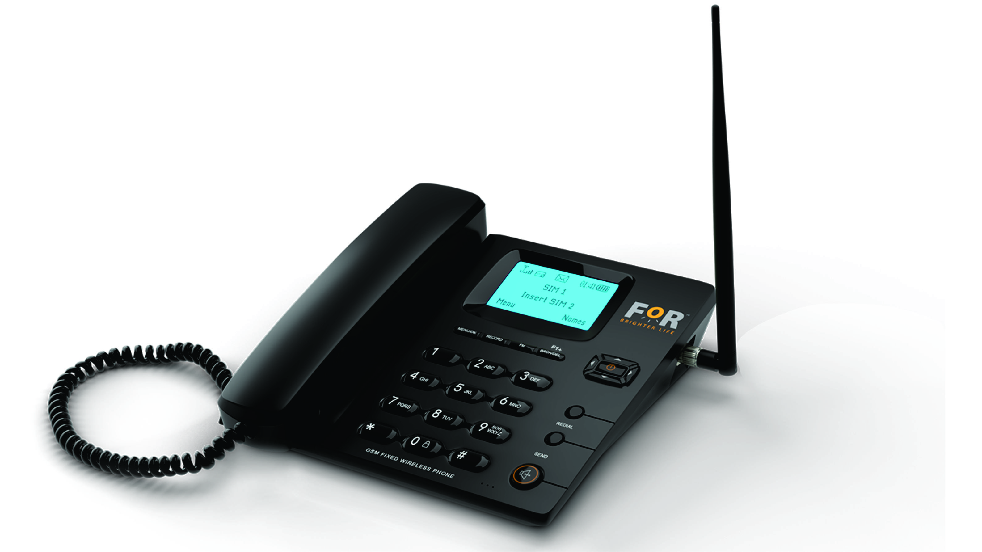 Fortechno | FOR A Brighter Life, BLACK FIXED WIRELESS PHONE Manufacturers